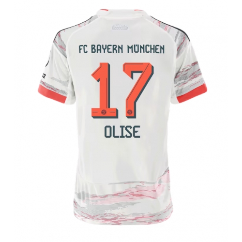 Billige Fotballdrakt Bayern Munich Michael Olise #17 Replika Bortedrakt Dame 2025-26 Kortermet Billige Fotballdrakt Bayern Munich Michael Olise #17 Replika Bortedrakt Dame 2025-26 Kortermet